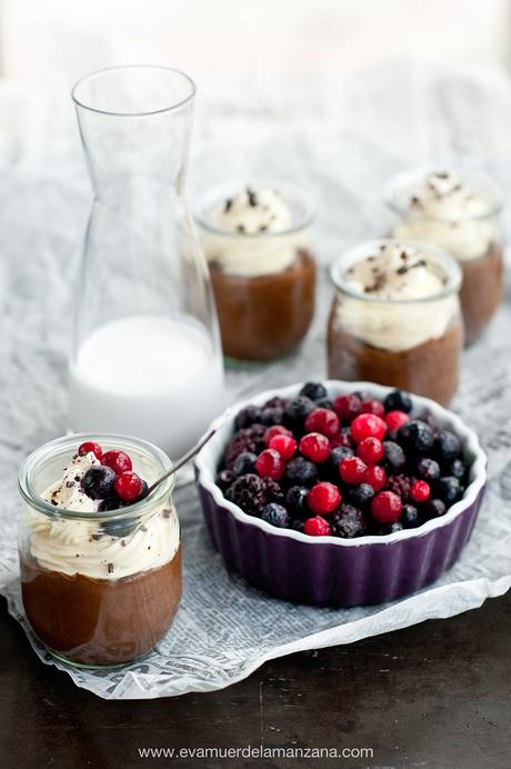 Postre cremoso paleo de chocolate