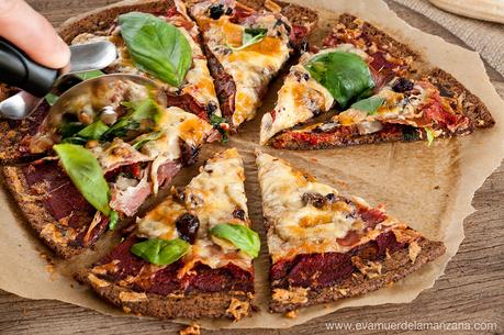 Receta masa de pizza paleo