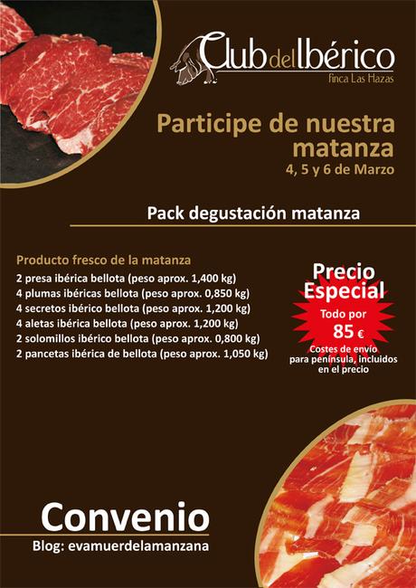 Oferta cerdo ibérico de bellota Eva Muerde La Manzana