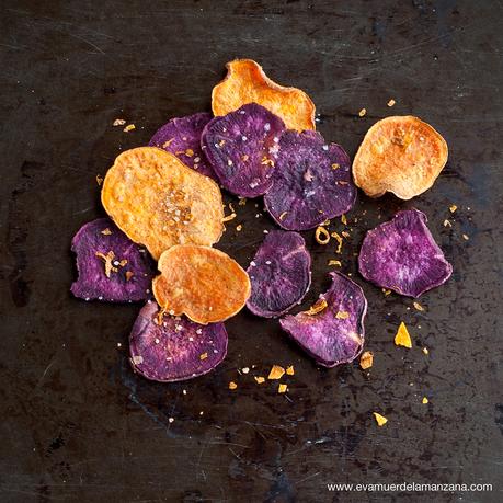Chips de boniato crujientes
