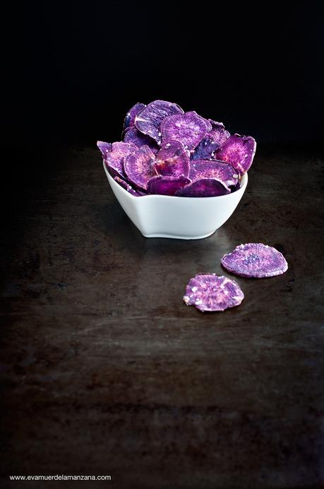 Chips de batata crujientes