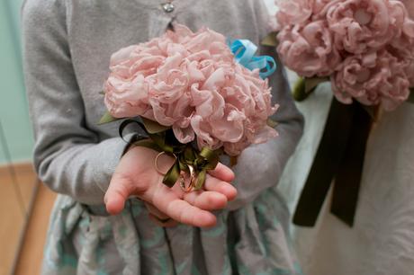 Ramo de novia de tela confeccionado por Blanca Blanco