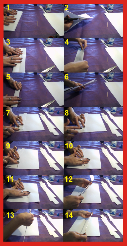 Varitas de papel para manualidades