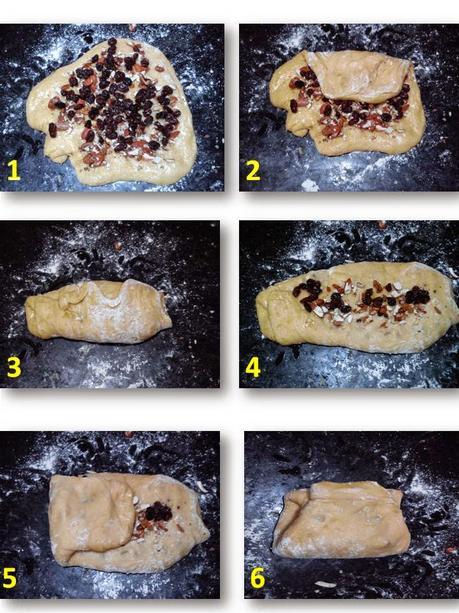 Coca de pasas y nueces, pansses i annous - Reganya - Coc (Traditional sponge cake with dried grapes, walnuts and almonds)