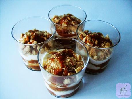 Tiramisú de toffee salado