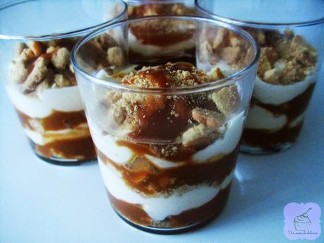 Tiramisú de toffee salado