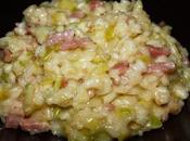 Risotto puerro bacon estilo