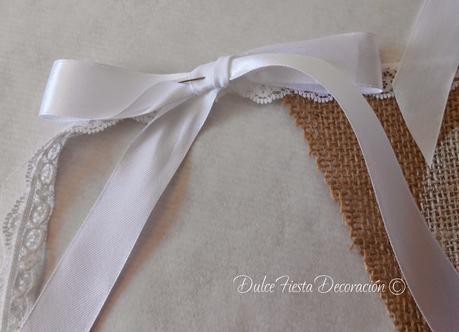 Diy Guirnalda de arpillera Candy Bar Diy Guirnalda de arpillera Candy Bar
