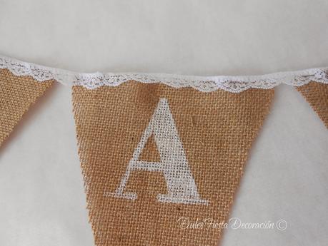 Diy Guirnalda de arpillera Candy Bar Diy Guirnalda de arpillera Candy Bar
