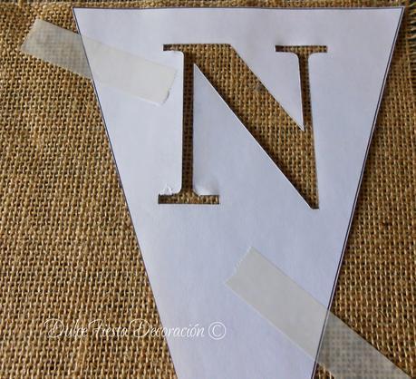 Diy Guirnalda de arpillera Candy Bar Diy Guirnalda de arpillera Candy Bar