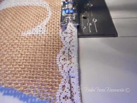 Diy Guirnalda de arpillera Candy Bar Diy Guirnalda de arpillera Candy Bar
