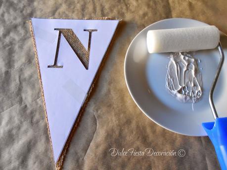 Diy Guirnalda de arpillera Candy Bar Diy Guirnalda de arpillera Candy Bar
