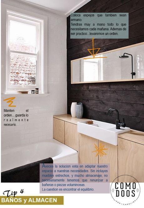 Renovar el baño Baños con almacenaje