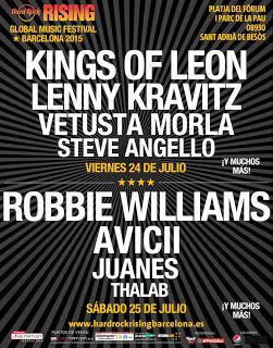 Robbie Williams se suma al Hard Rock Rising Barcelona de julio