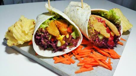 Burritos con carne vegetal Muscolo di Grano