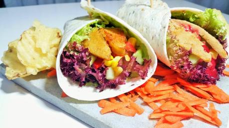 Burritos con carne vegetal Muscolo di Grano