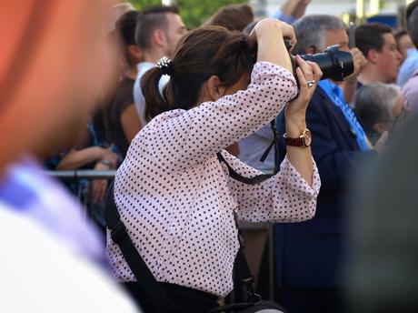La labor del fotógrafo en la Semana Santa.