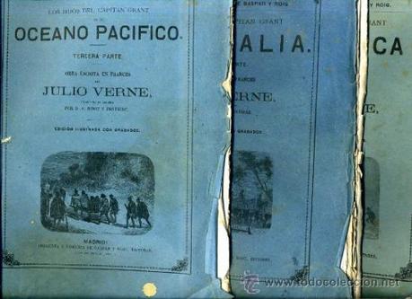 JULIO VERNE : LOS HIJOS DEL CAPITÁN GRANT - TRES TOMOS (GASPAR Y ROIG, 1873)  (Libros de lance (posteriores a 1936) - Literatura - Narrativa - Clásicos)