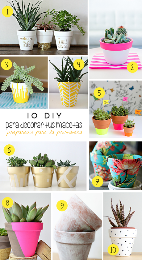 DIY  |  Comienza la primavera dando color a tus macetas