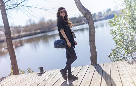 street style barbara crespo kimono jacket wild love hakei tshirt laguna de las madres madrid fashion blogger outfit blog de moda