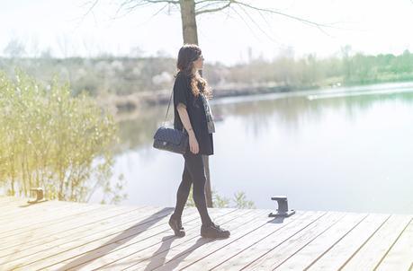 street style barbara crespo kimono jacket wild love hakei tshirt laguna de las madres madrid fashion blogger outfit blog de moda