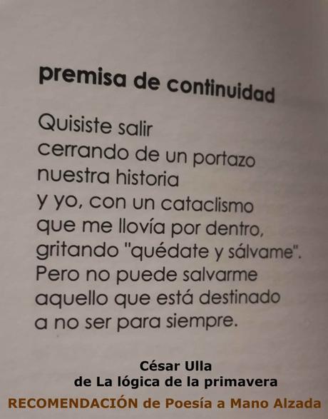 Llegó el libro de César Ulla