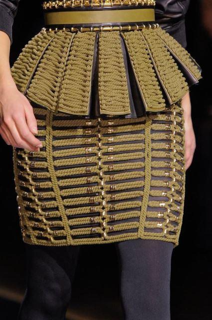 La cuerda invade ropa y complementos cuerda Balmain fall 2014