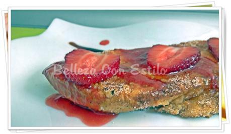 TORRIJAS CON INFUSIÓN DE FRESAS