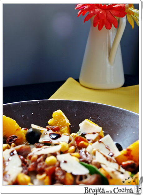 Ensalada crujiente de naranja