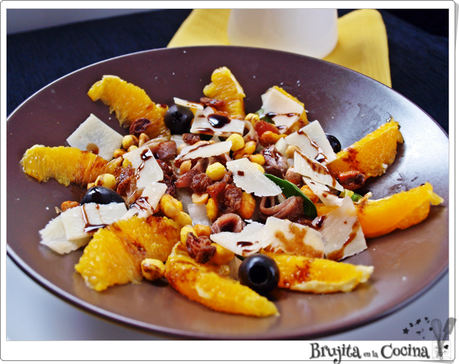 Ensalada crujiente de naranja