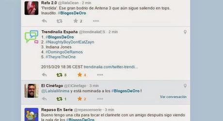 PREMIOS BLOGOS DE ORO 2015: Trás las cámaras...