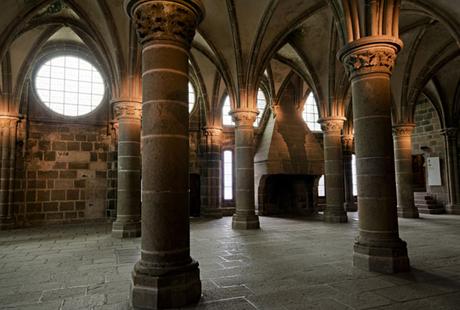 interior del monte saint michel