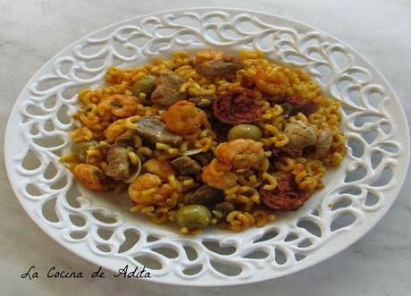 Fideua, mar y montaña