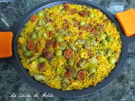 Fideua, mar y montaña