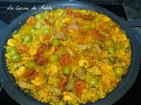 Fideua, mar y montaña