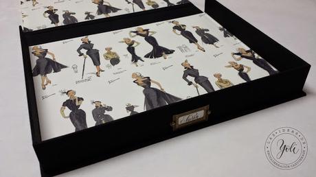 Álbum y caja a juego. Elegancia de mujer.