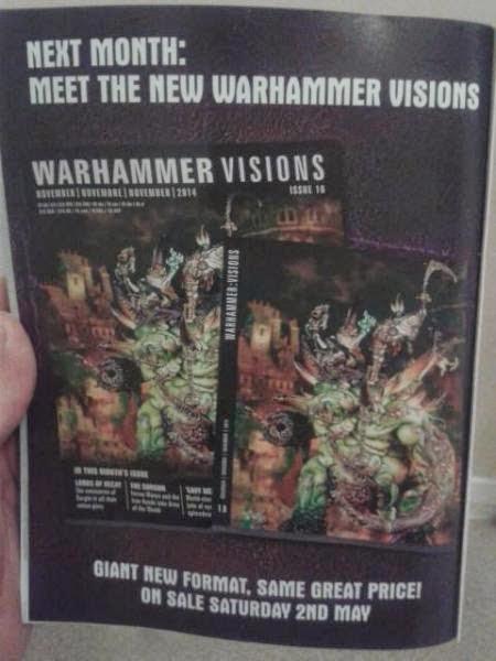 Warhammer Visións nuevo formato:Mas grande