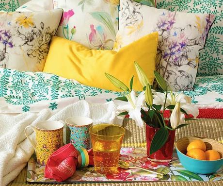 ideas-deco-como-combinar-cojines-estampado-tropical ideas-deco-como-combinar-cojines-estampado-tropical