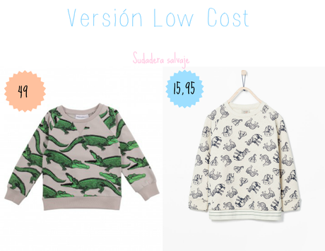 sudadera con animales low cost