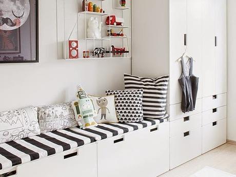 ideas-deco-como-combinar-cojines-blanco-negro ideas-deco-como-combinar-cojines-blanco-negro