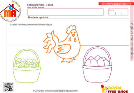 Muchos – pocos 3: Lógico matemática 3 años Muchos – pocos 3: Lógico matemática 3 años