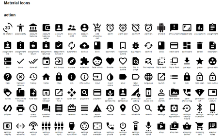 iconos de gran calidad para tu app Android