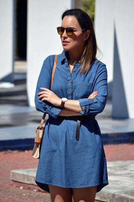 Outfit | Denim dress