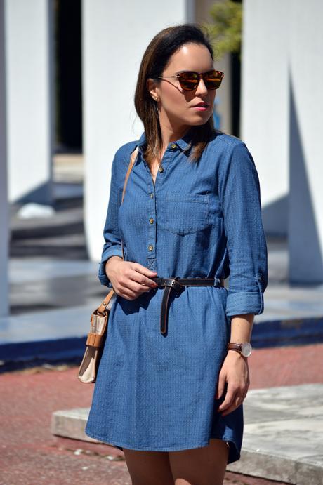 Outfit | Denim dress