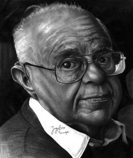 Stanislaw Lem por sauroneye89 (http://sauroneye89.deviantart.com/art/Stanislaw-Lem-338917550)