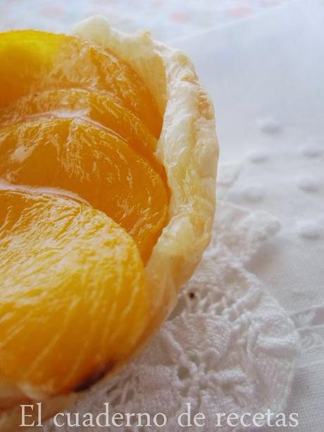 Pastelitos de Hojaldre y Melocotón