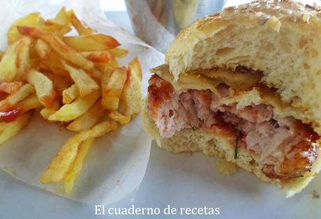 Pan de Leche & Hamburguesa de Lomo con Manzana.