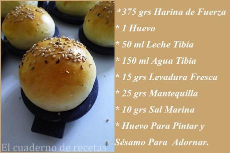 Pan de Leche & Hamburguesa de Lomo con Manzana.