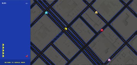 Google convierte Google Maps en un tablero de Pac-Man para el April Fools’ Day