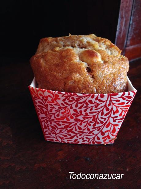 MUFFINS BANANA LOAF O MAGDALENAS DE PLÁTANO Y NUECES